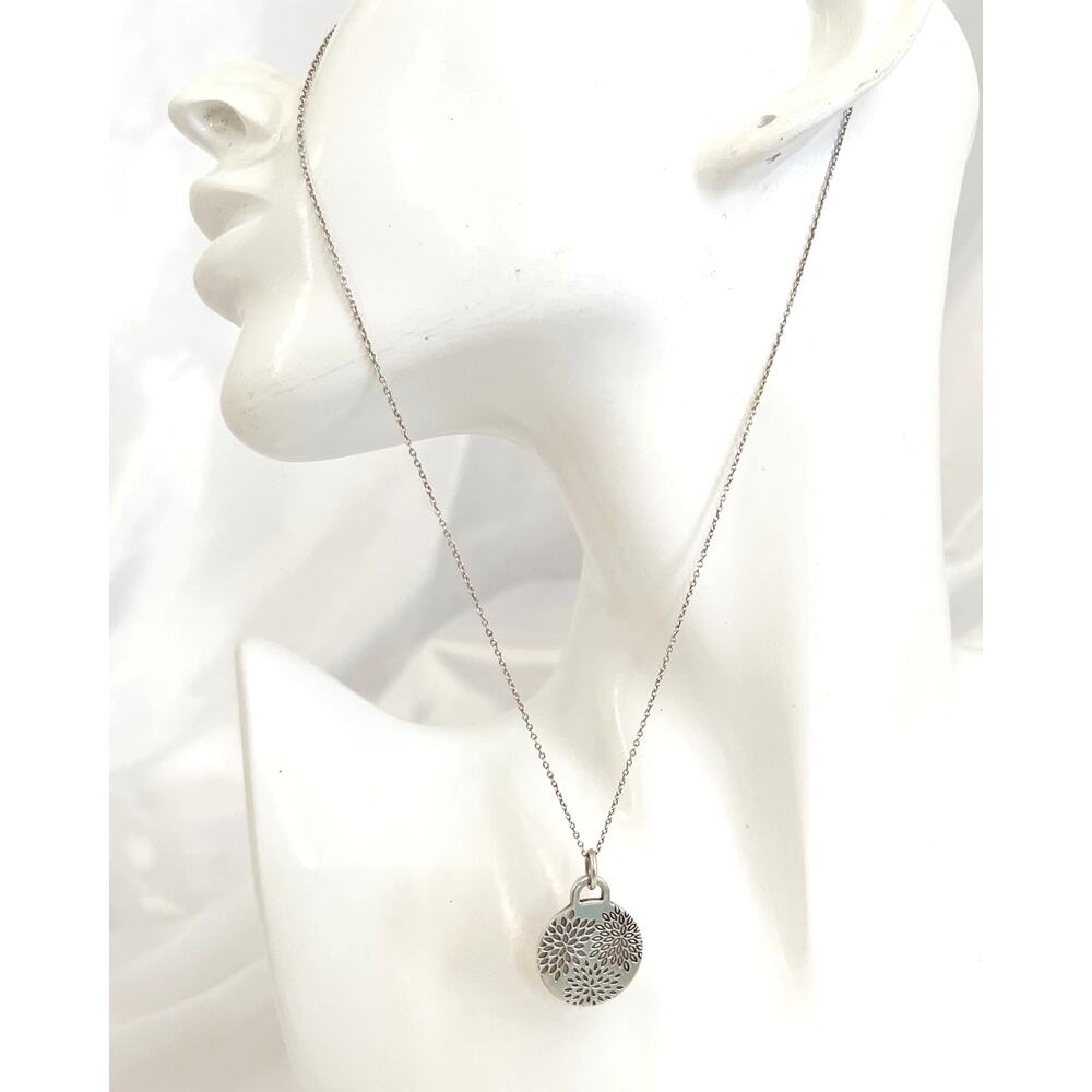 TIFFANY & Co Necklace Pendant 925 Floral Go Women 2018 Limited Edition Stamped - Picture 7 of 14